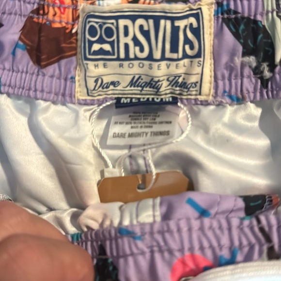 RSVLTS Kelly Kapowski Saved by the Bell swim shorts NWT size medium - Picture 3 of 4